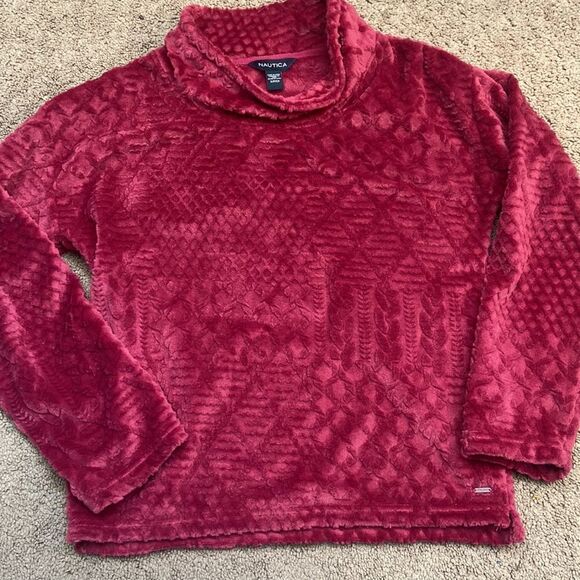 nautical red pullover turtleneck - Picture 4 of 4